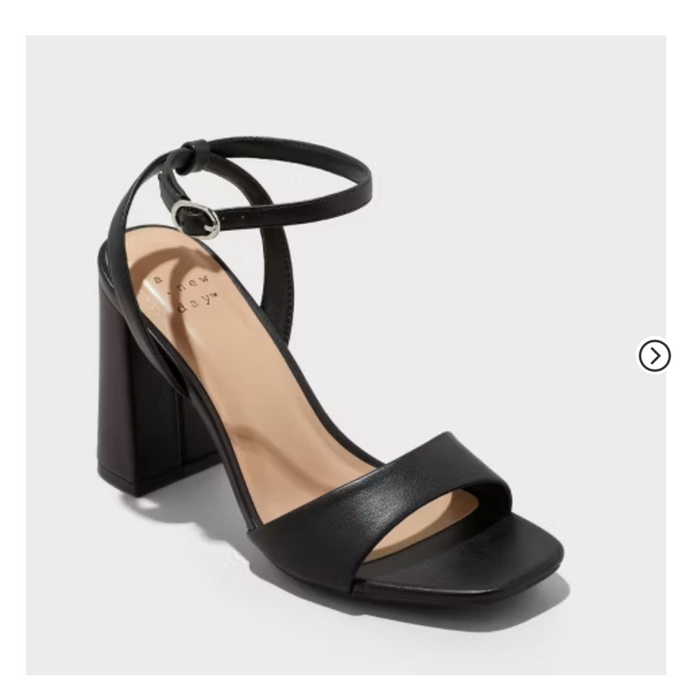 Target Black Ankle Strap Block Heels